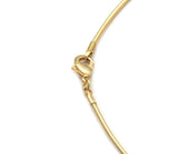 Gold Silver Choker Necklace, Sku#B230