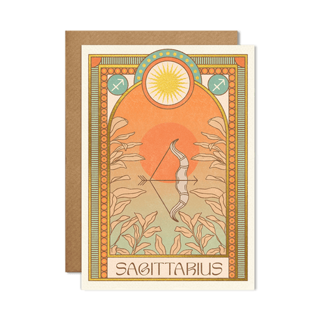 Sagittarius Zodiac Card