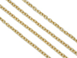 18K Gold Filled Oval Link chain, sku#LS05