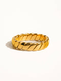 Pierre Gold Braided Stack Ring