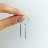 Hoop Bar Drop Earrings