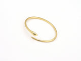 Gold Snake Open Cuff Bracelet, X229