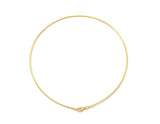 Gold Silver Choker Necklace, Sku#B230