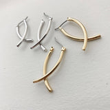 Fish Hoop Earrings