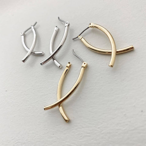 Fish Hoop Earrings