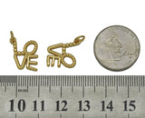 Gold Love Charm, Sku#L662