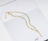 Thin Paperclip Drop Chain Necklace, sku#CL14N