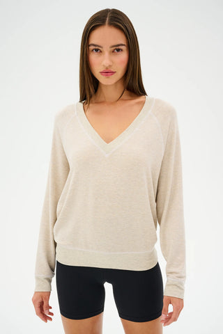 Splits59 Bennie Fleece V-Neck Sweatshirt