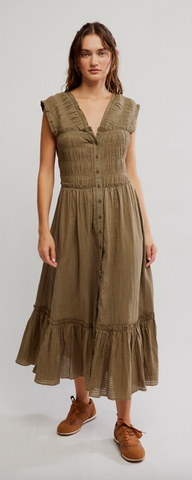 Free People Desert Dazed Midi Dress