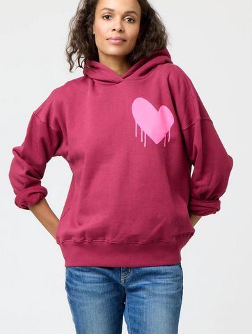 Kerri Rosenthal Boyfriend Drippy Heart Hoodie