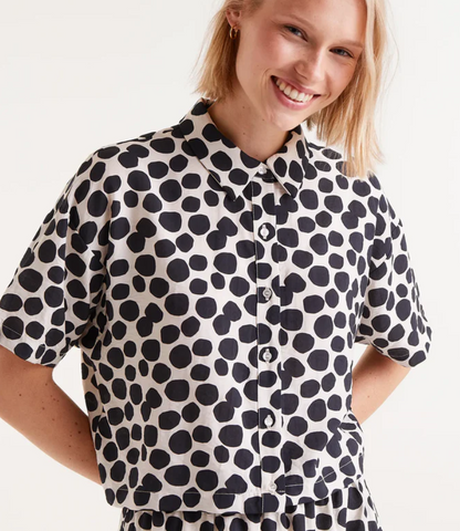 Compania Fantastica Polka Dot Shirt