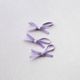 Satin Hair Ribbon Trio Set