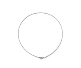 Gold Silver Choker Necklace, Sku#B230