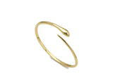 Gold Snake Open Cuff Bracelet, X229