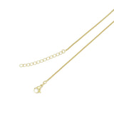 Dainty Gold box Chain Adjustable Necklace, Sku#LD590