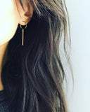 Hoop Bar Drop Earrings