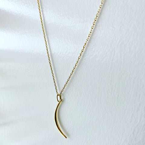 Waning Crescent Moon Necklace